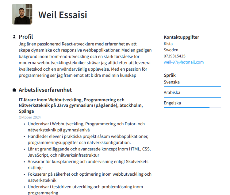My CV